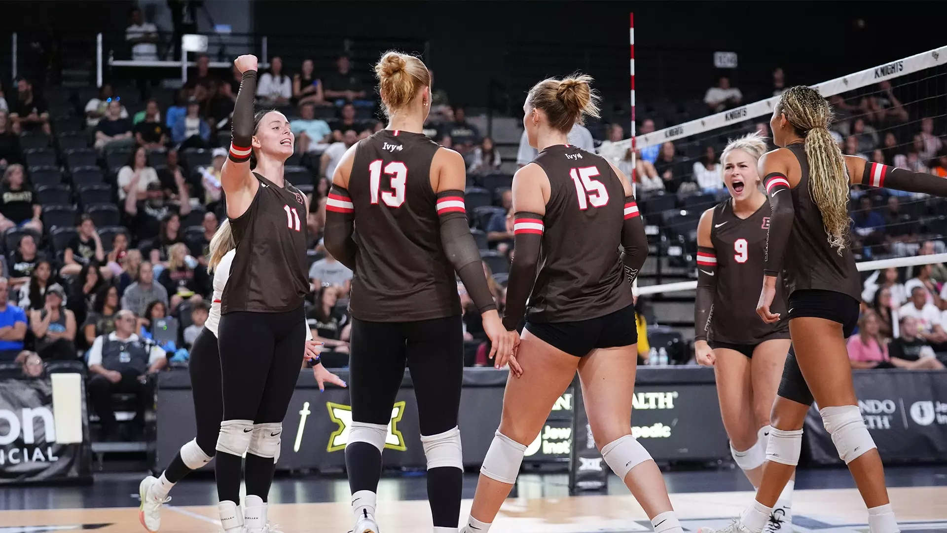 Brown Volleyball Triumphs in Five-Set Thriller Against Yale