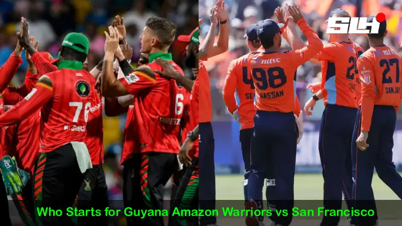 Who Starts for Guyana Amazon Warriors vs San Francisco Unicorns, 2nd Match of GSL 2026