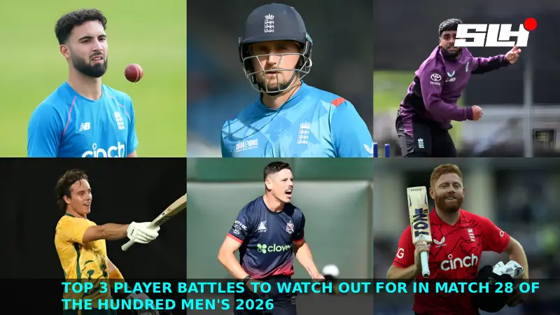 Top 3 Player Battles to Watch Out for in Match 28 of The Hundred Men’s 2026