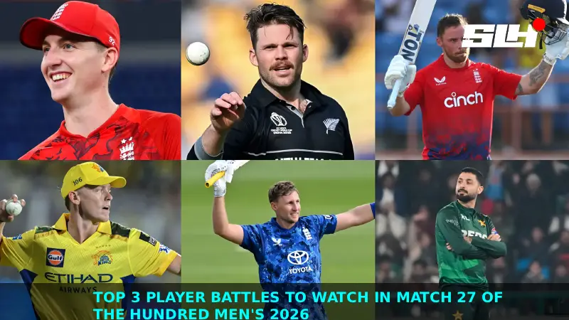 Top 3 Player Battles to Watch in Match 27 of The Hundred Men’s 2026