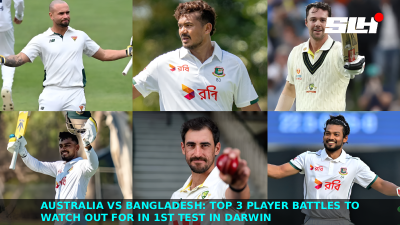 Australia vs Bangladesh: Top 3 Player Battles to Watch Out for in 1st Test in Darwin