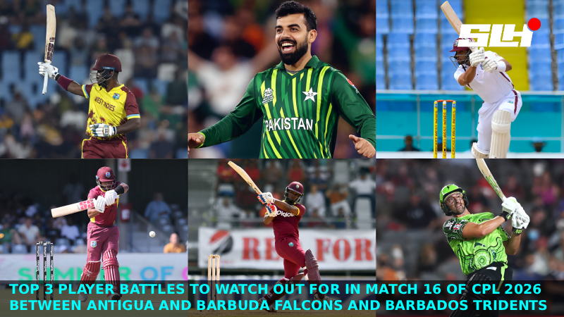 Top 3 Player Battles to Watch Out for in Match 16 of CPL 2026 between Antigua and Barbuda Falcons and Barbados Tridents