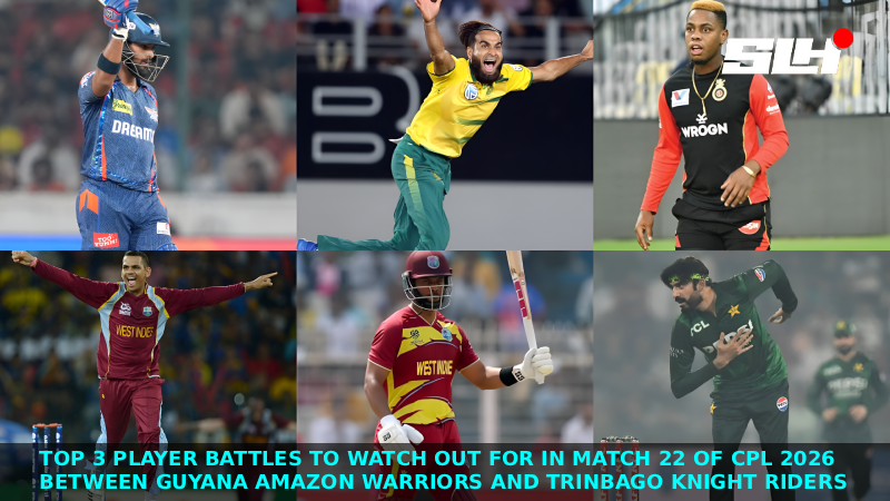 Top 3 Player Battles to Watch Out for in Match 22 of CPL 2026 between Guyana Amazon Warriors and Trinbago Knight Riders