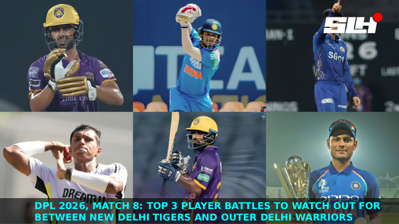 DPL 2026, Match 8: Top 3 player battles to watch out for between New Delhi Tigers and Outer Delhi Warriors