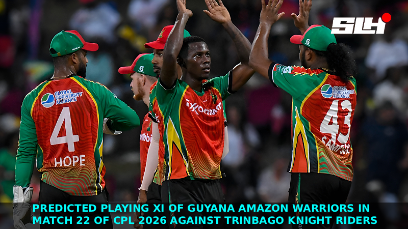 Predicted Playing XI of Guyana Amazon Warriors in Match 22 of CPL 2026 against Trinbago Knight Riders