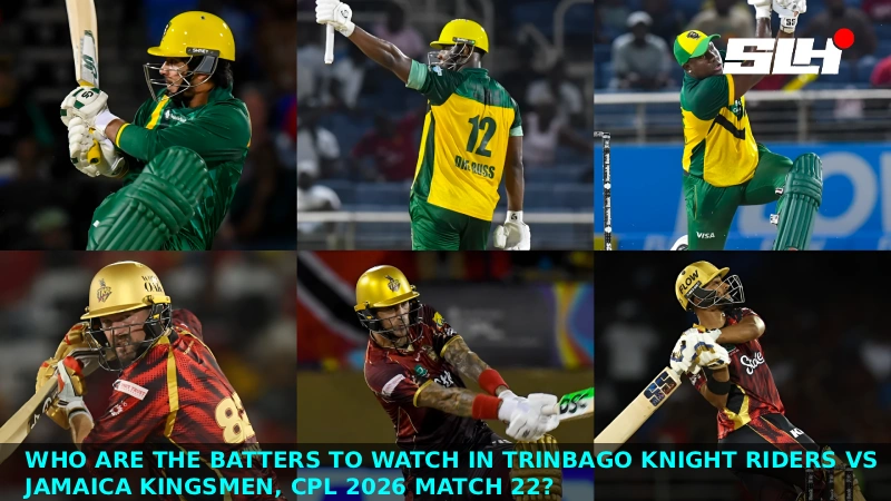 Who Are the Batters to Watch in Trinbago Knight Riders vs Jamaica Kingsmen, CPL 2026 Match 22?