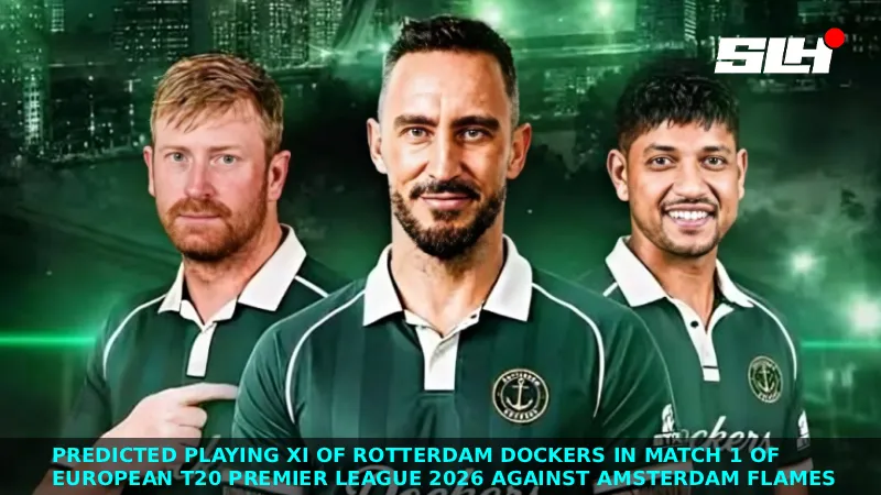 Predicted Playing XI of Rotterdam Dockers in Match 1 of European T20 Premier League 2026 against Amsterdam Flames
