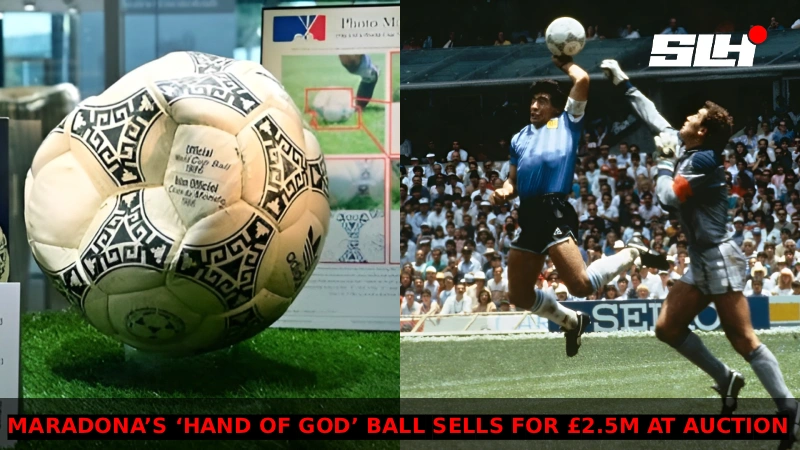‘Hand of God’ Ball Fetches £2.5m: Maradona’s 1986 World Cup Relic Sells in US Auction