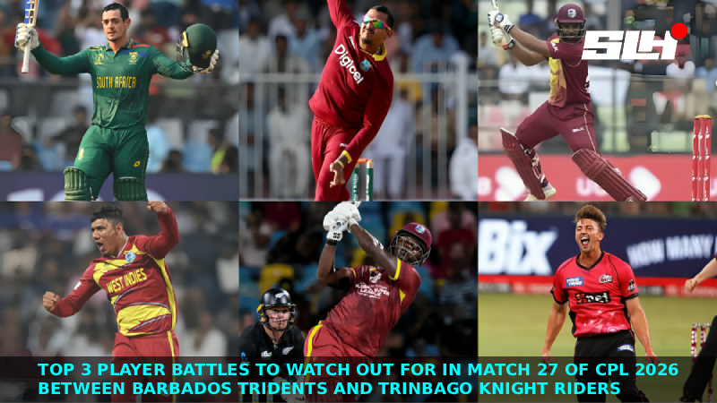 Top 3 player battles to watch out for in Match 27 of CPL 2026, Barbados Tridents vs Trinbago Knight Riders