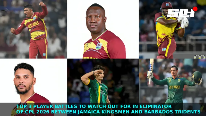Top 3 player battles to watch out for in Eliminator of CPL 2026 between Jamaica Kingsmen and Barbados Tridents