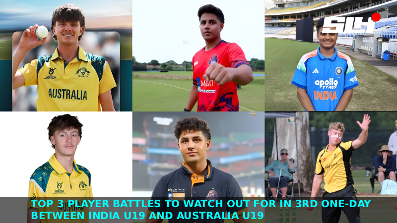 Top 3 player battles to watch out for in 3rd One-Day between India U19 and Australia U19