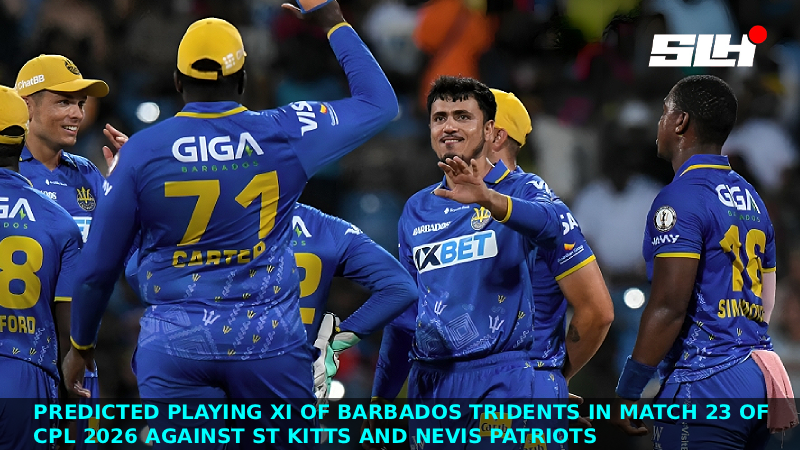 Predicted Playing XI of Barbados Tridents in Match 23 of CPL 2026 against St Kitts and Nevis Patriots