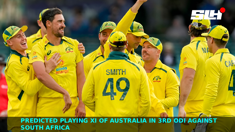 Predicted Playing XI of Australia in 3rd ODI against South Africa