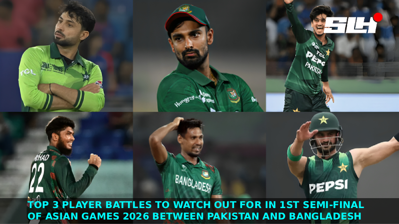 Top 3 Player Battles to Watch Out for in 1st Semi-Final of Asian Games 2026 between Pakistan and Bangladesh