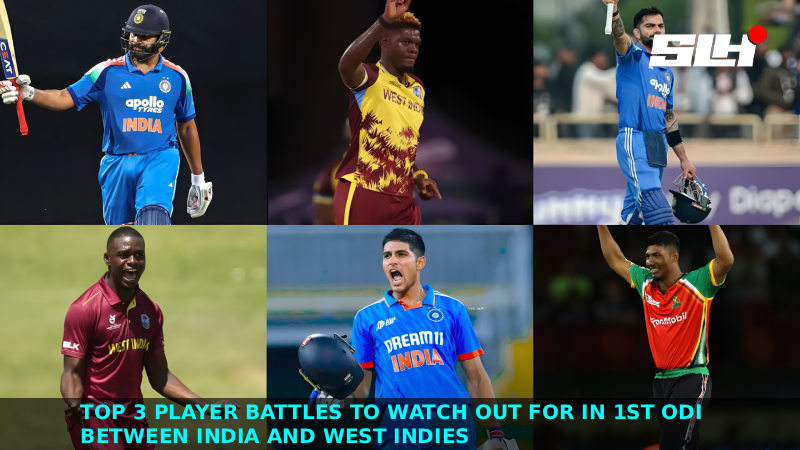 Top 3 Player Battles to Watch Out for in 1st ODI between India and West Indies