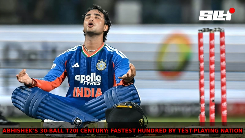 Abhishek Sharma’s 30-Ball T20I Century: Fastest Hundred by Test-Playing Nation Batter 