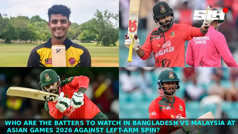 Who Are the Batters to Watch in Bangladesh vs Malaysia at Asian Games 2026 Against Left-Arm Spin?