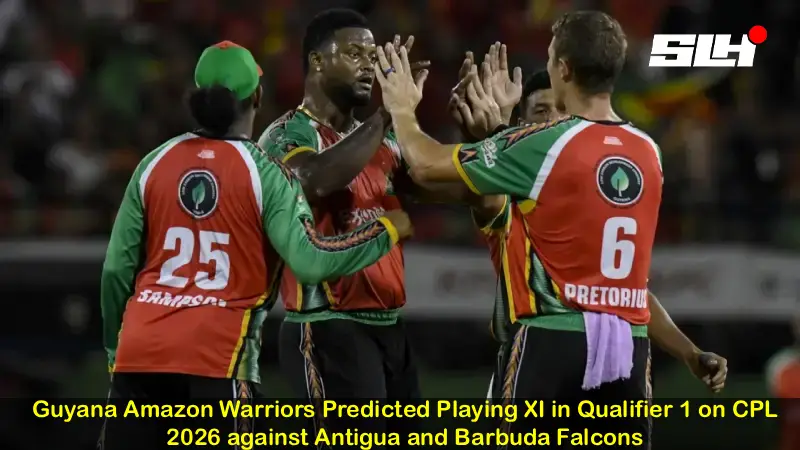 Guyana Amazon Warriors Predicted Playing XI in Qualifier 1 on CPL 2026 against Antigua and Barbuda Falcons