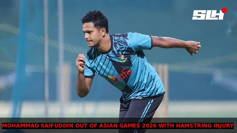 Saifuddin Ruled Out of Asian Games: Bangladesh All-Rounder Suffers Hamstring Injury Ahead of Cricket Tournament 