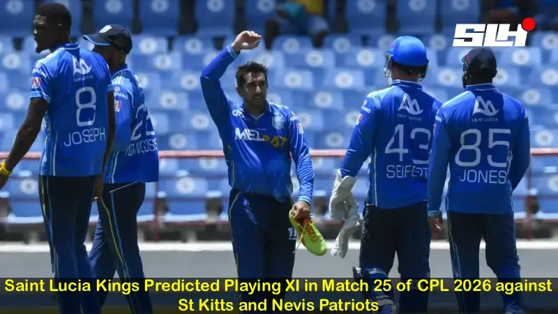 Saint Lucia Kings Predicted Playing XI in Match 25 of CPL 2026 against St Kitts and Nevis Patriots