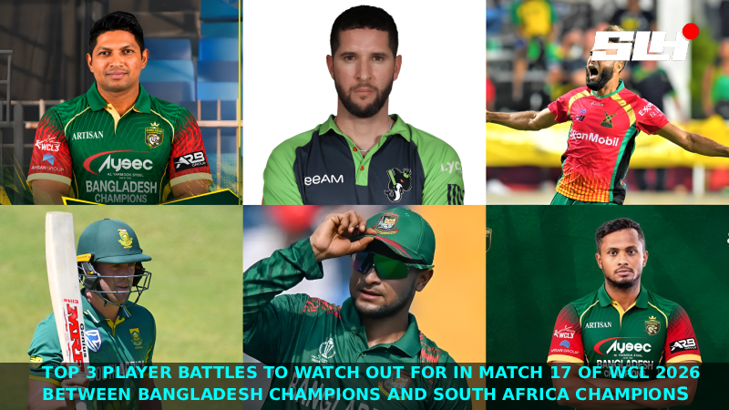 Top 3 Player Battles to Watch Out for in Match 17 of WCL 2026 Between Bangladesh Champions and South Africa Champions