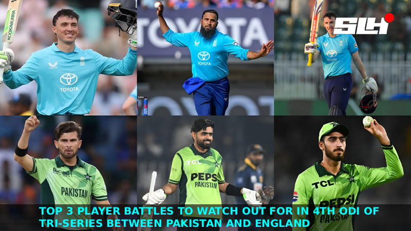 Top 3 Player Battles to Watch Out for in 4th ODI of Tri-Series Between Pakistan and England