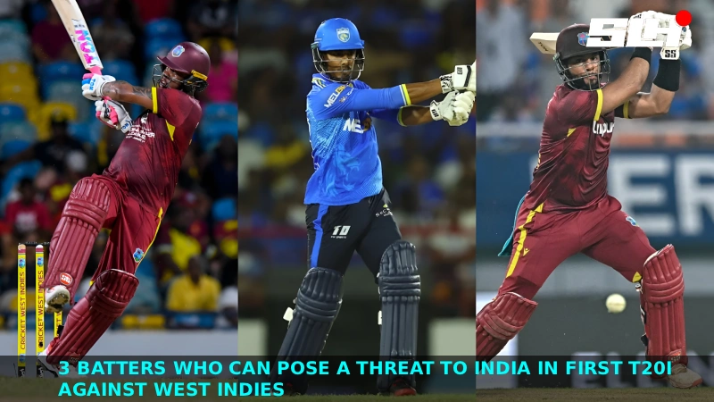 3 batters who can pose a threat to India in first T20I against West Indies