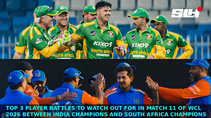 Top 3 player battles to watch out for in Match 11 of WCL 2026 between India Champions and South Africa Champions