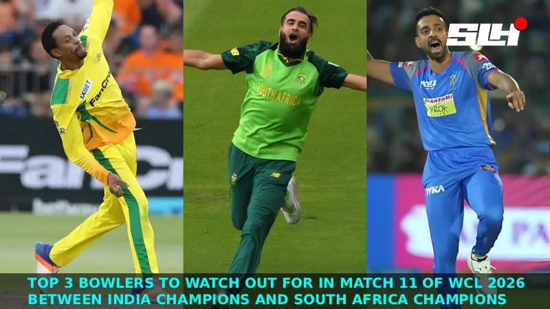 Top 3 bowlers to watch out for in Match 11 of WCL 2026 between India Champions and South Africa Champions