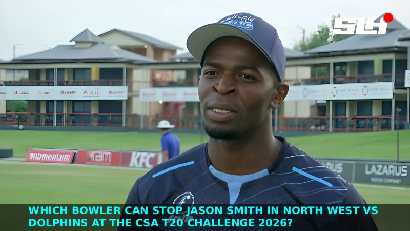 Which Bowler Can Stop Jason Smith in North West vs Dolphins at the CSA T20 Challenge 2026?