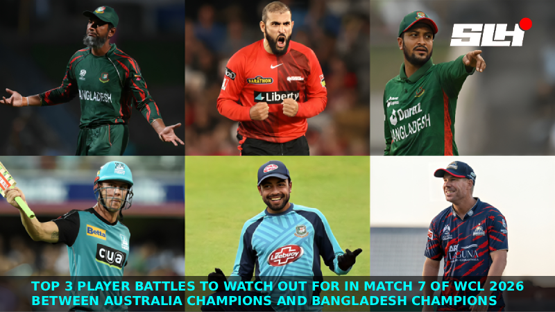 Top 3 Player Battles to Watch Out for in Match 7 of WCL 2026 between Australia Champions and Bangladesh Champions