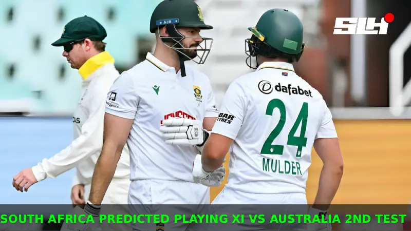 South Africa’s Predicted Playing XI for Second Test Against Australia
