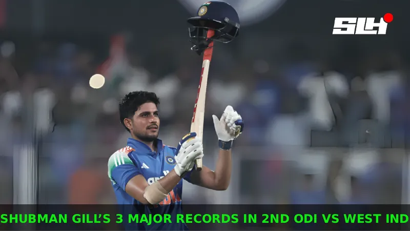 3 Major Records Broken by Shubman Gill in 2nd ODI against West Indies