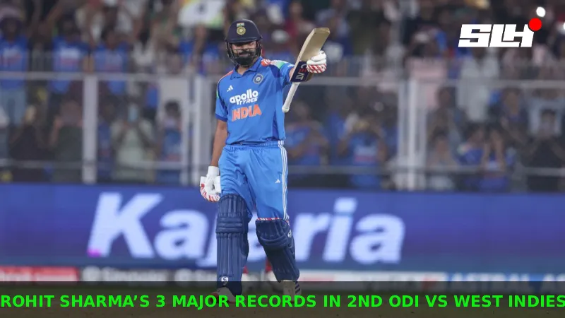 3 Major Records Broken by Rohit Sharma in 2nd ODI against West Indies